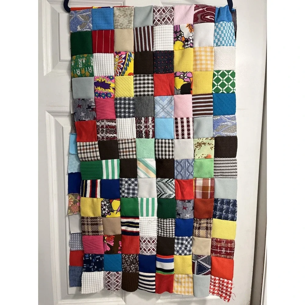 Vintage Table Runner 18 X 64 Inches Bohemian Patchwork Handmade No Backing